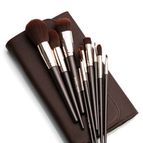 Inglot SET DI PENNELLI E PORTA PENNELLI CHOCOLATE